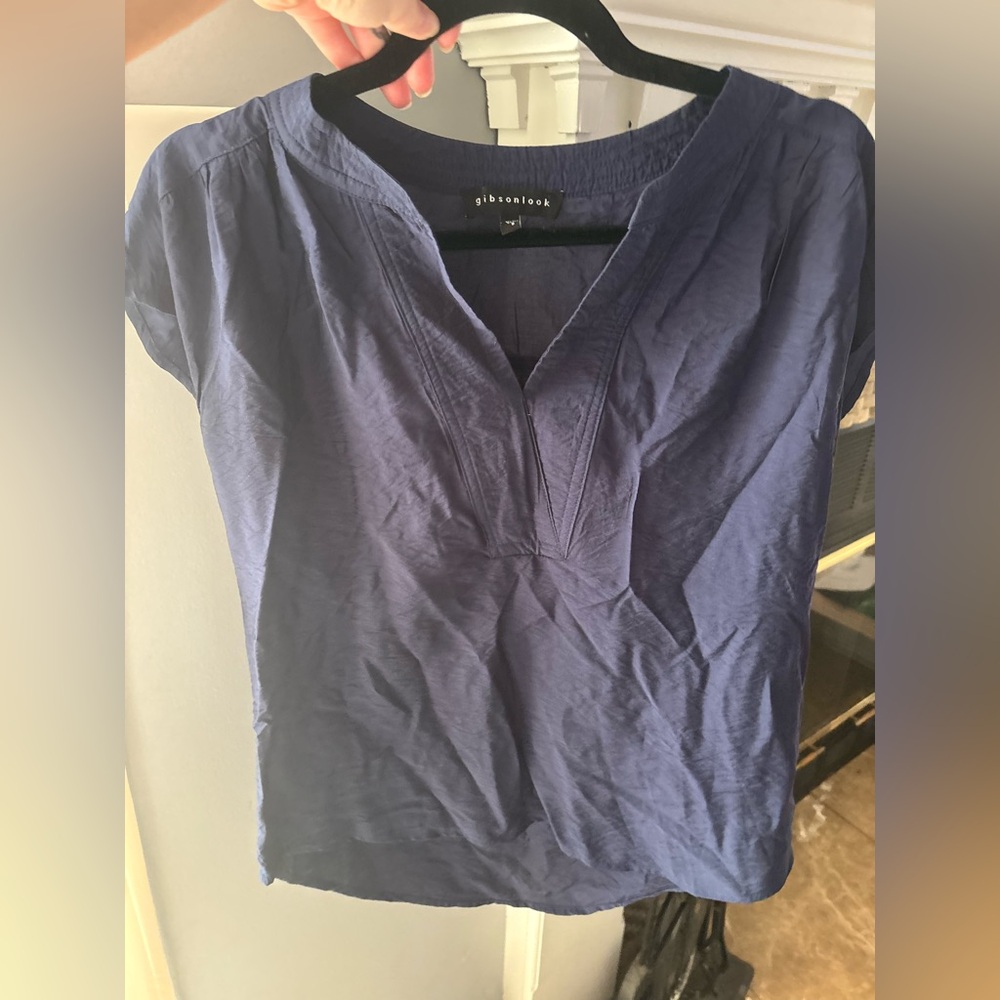 Gibson Women's Deep Blue Blouse